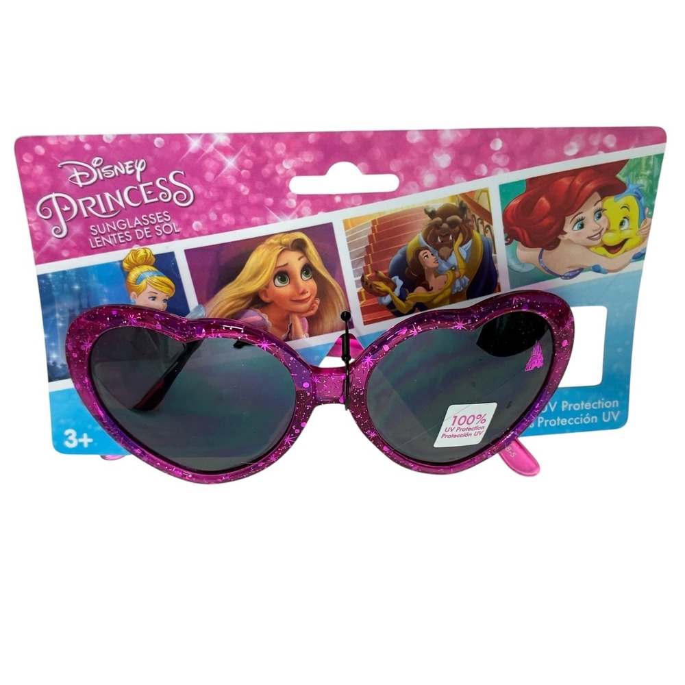 Disney Princess‎ Heart Shaped Pink Kids Child Sunglasses 100% UV Protection